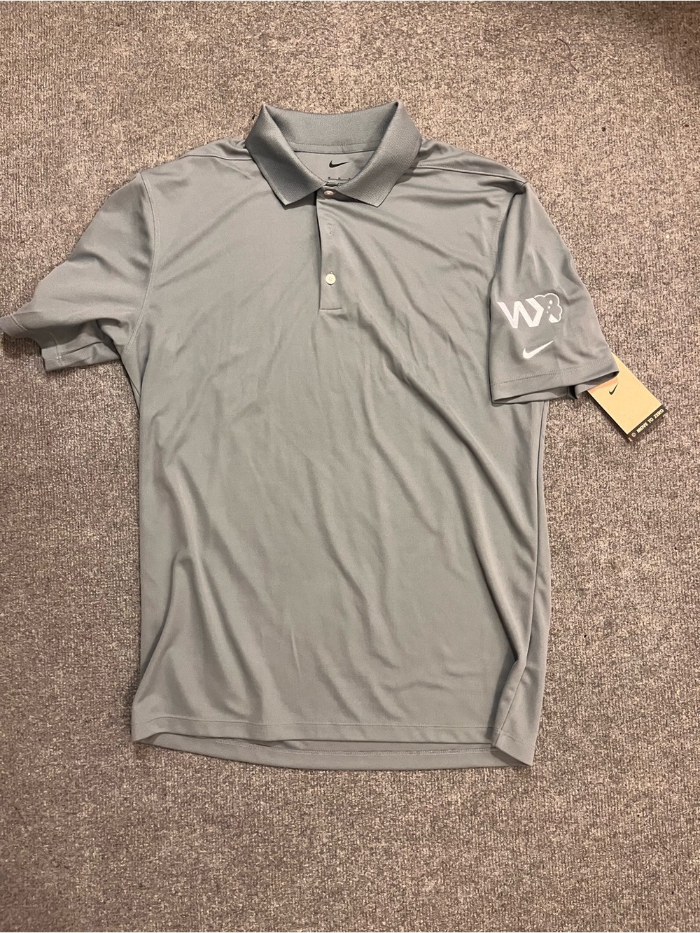 Nike Men’s Light Gray Performance Polo Shirt